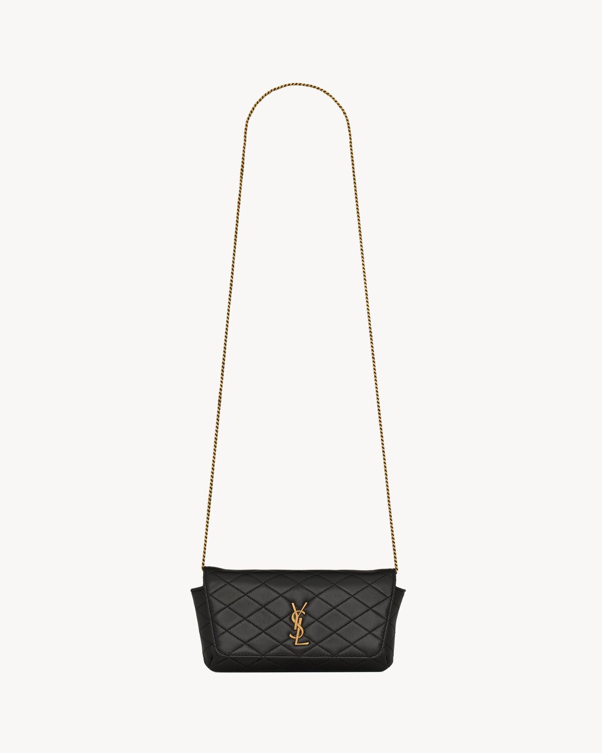 YSL Gaby Chain Phone Holder in Lambskin - Image 1